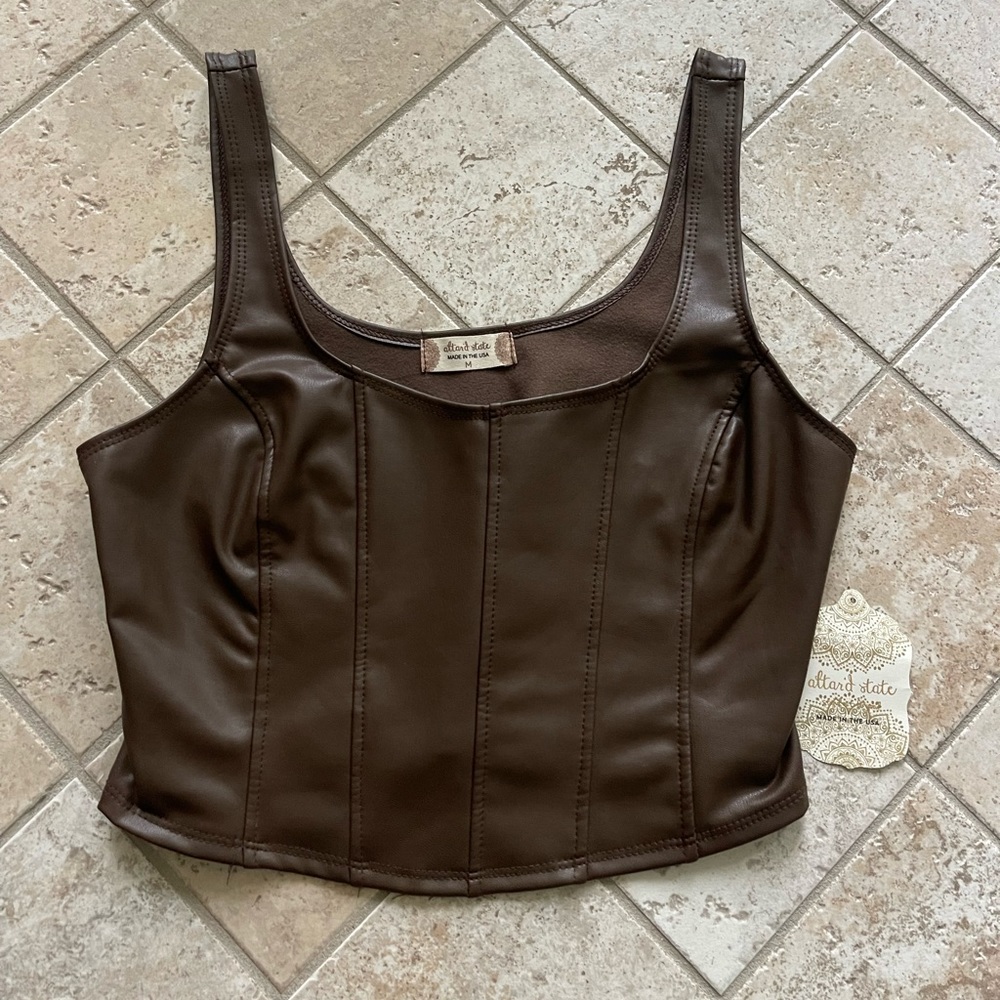 Altered State Brown Crop Top